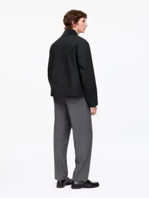 Veste cirée courte - Noir — photo 3