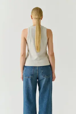 TEE-SHIRT DOLLY GRIS CHINÉ — photo 2