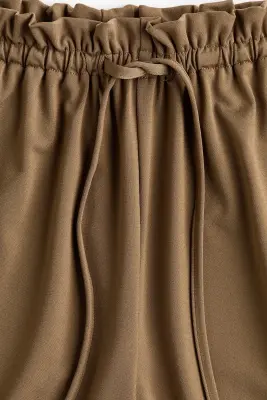 Pantalon en jersey avec jambes ballon - Vert olive — photo 4