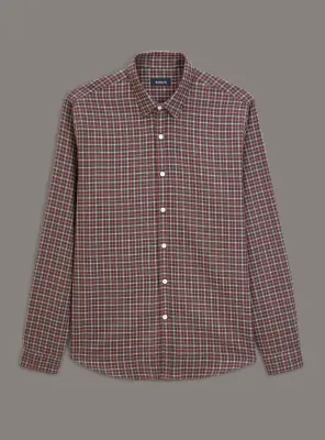 Chemise Mercer Mahogany/Craie — photo 5