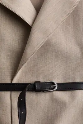 Blazer avec ceinture - Beige — photo 3