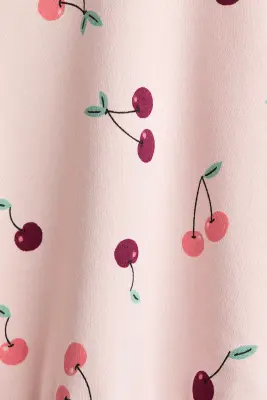 Sweat à motif imprimé avec intérieur brossé - Rose clair/cerises — photo 2