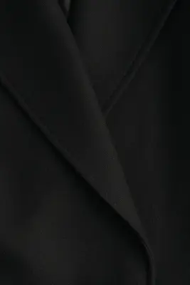 Manteau oversize en laine mélangée - Noir — photo 3