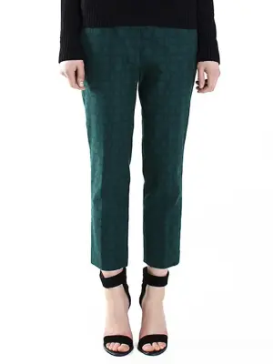 Pantalon cropped Asher Skinny Beatles vert émeraude Px boutique 300€ Taille 38 — photo 2