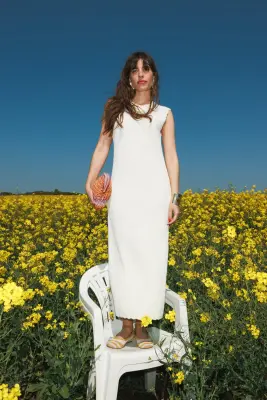 Robe-tube en maille Femme — photo 3