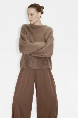 Pantalon à jambes ballon - Marron — photo 1
