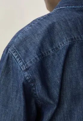 La chemise en jean - Bleu moyen — photo 4