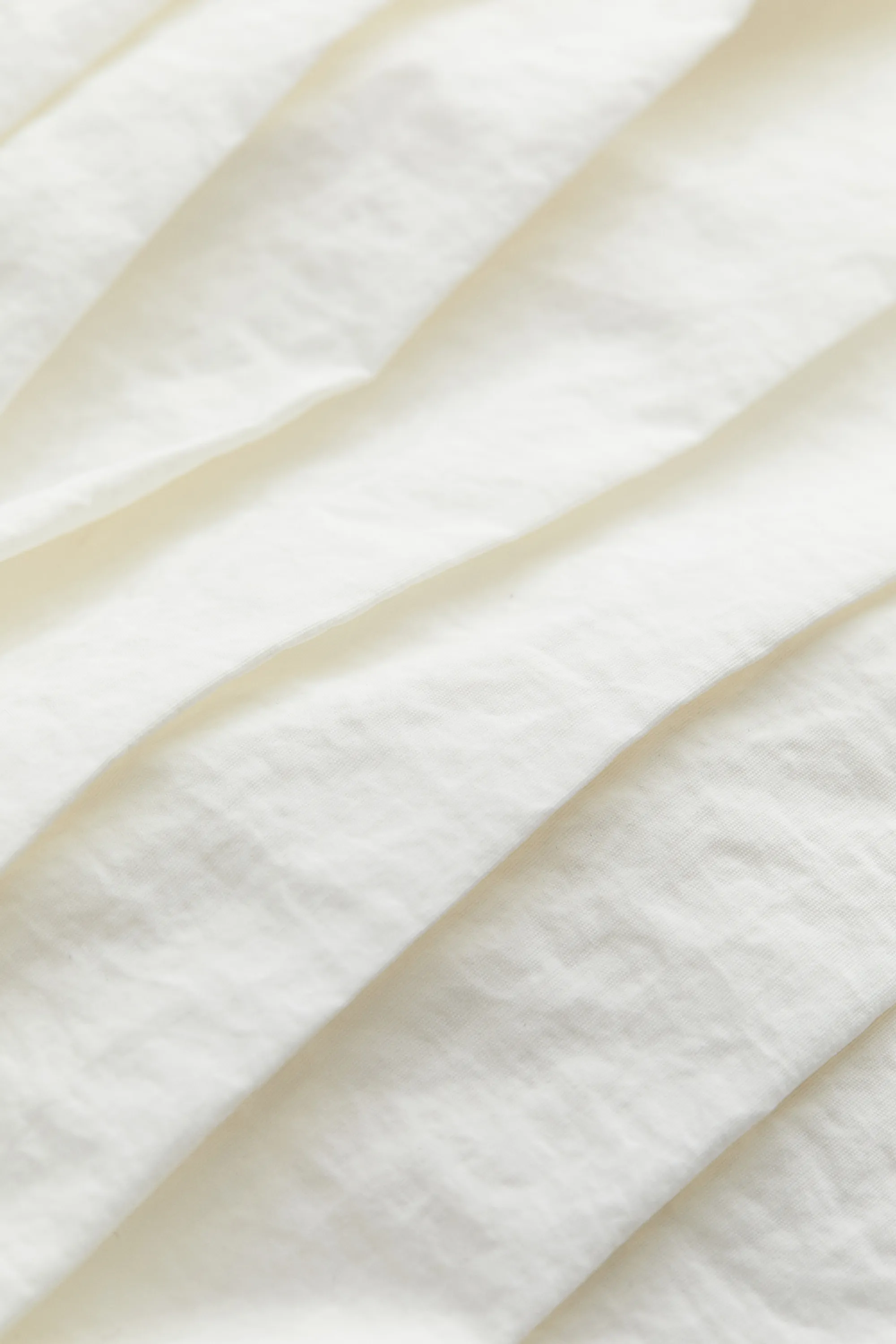Top bandeau court en nylon - Blanc