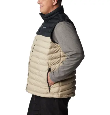 COLUMBIA POWDER LITE DOUDOUNE SANS MANCHES Noir Beige — photo 4