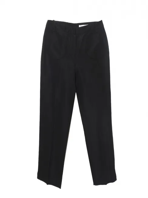 Pantalon court slim fit en coton noir Prix boutique 1200€ Taille 36