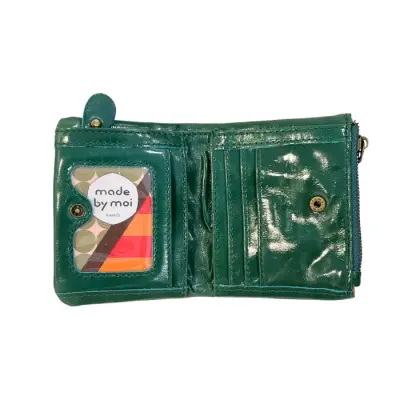 Porte-Monnaie Cuir Vert — photo 2