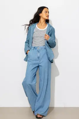 Veste de tailleur en jean — photo 3