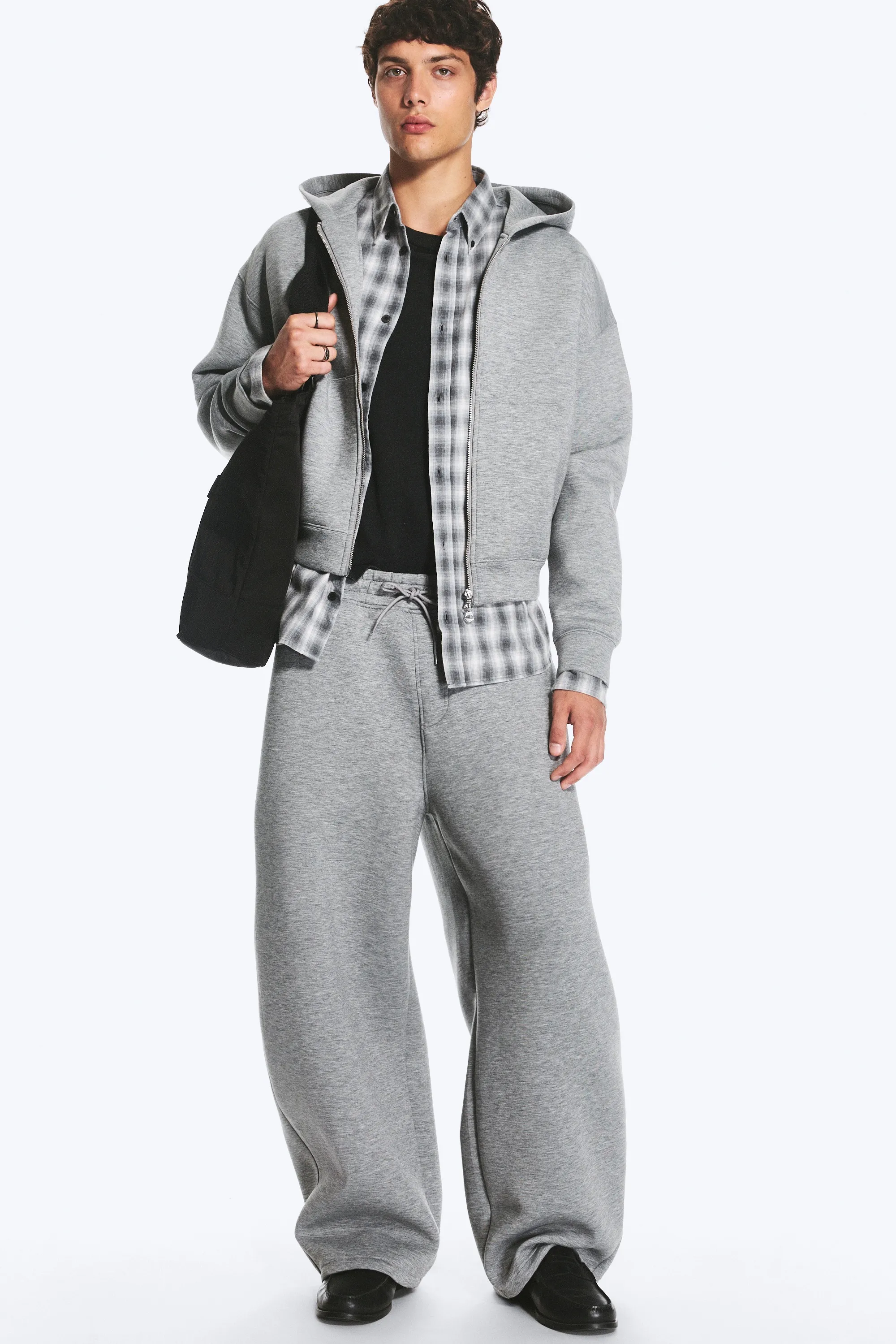 Pantalon de jogging en scuba Cody - Gris chiné