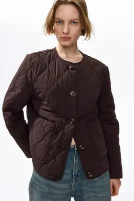 Veste matelassée - Marron foncé — photo 1