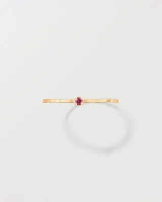 BAGUE OLYMPE, PIERRE DE NAISSANCE - Or jaune 18 carats — photo 3
