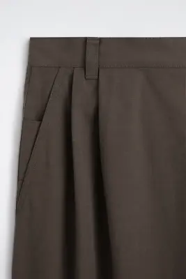 PANTALON BARREL WORKWEAR DÉCONTRACTÉ EN COTON - BRUN — photo 5