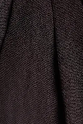 Pantalon 7/8 en twill - Marron foncé — photo 2