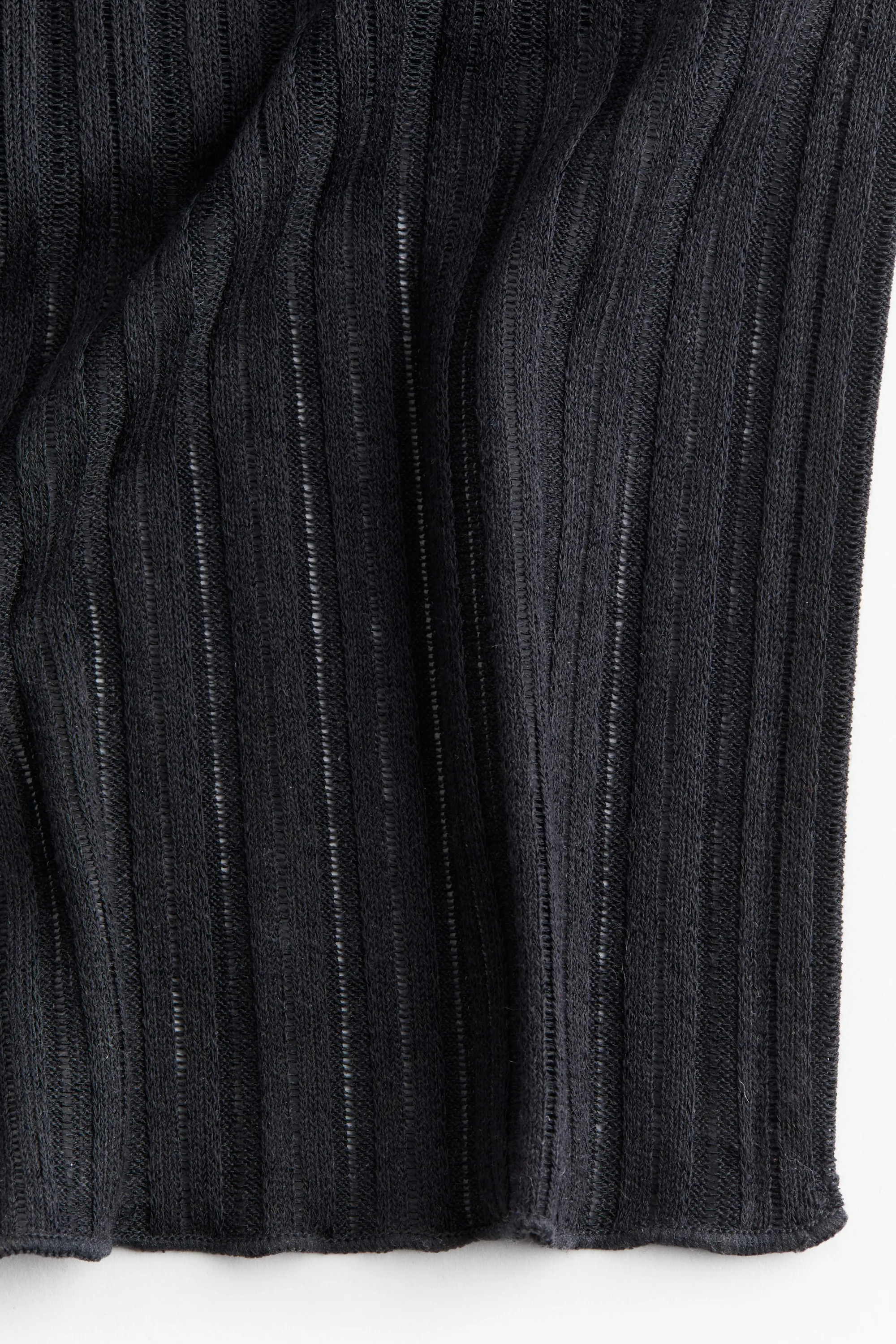 Robe en maille côtelée - Quasi noir