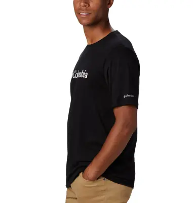 COLUMBIA BASIC LOGO TEE SHIRT Noir — photo 4