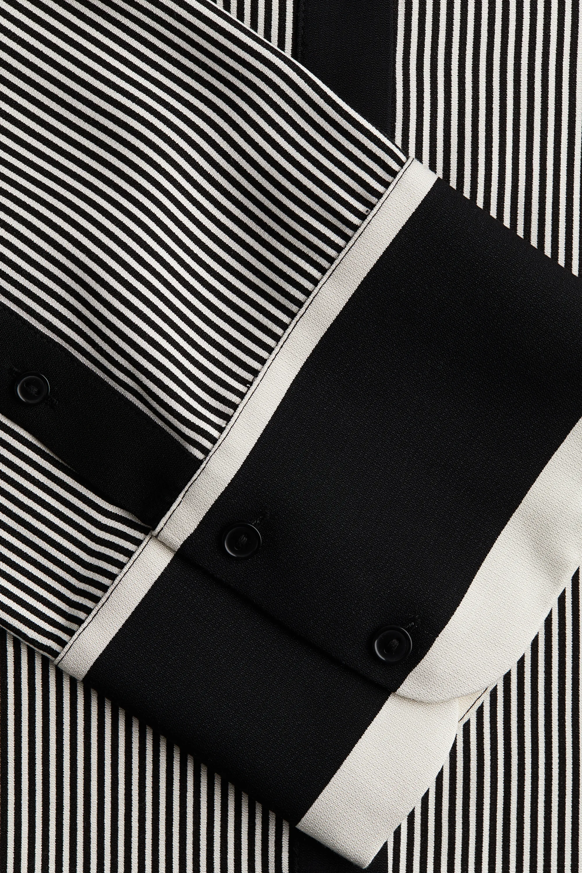 Chemise loose - Noir/rayé