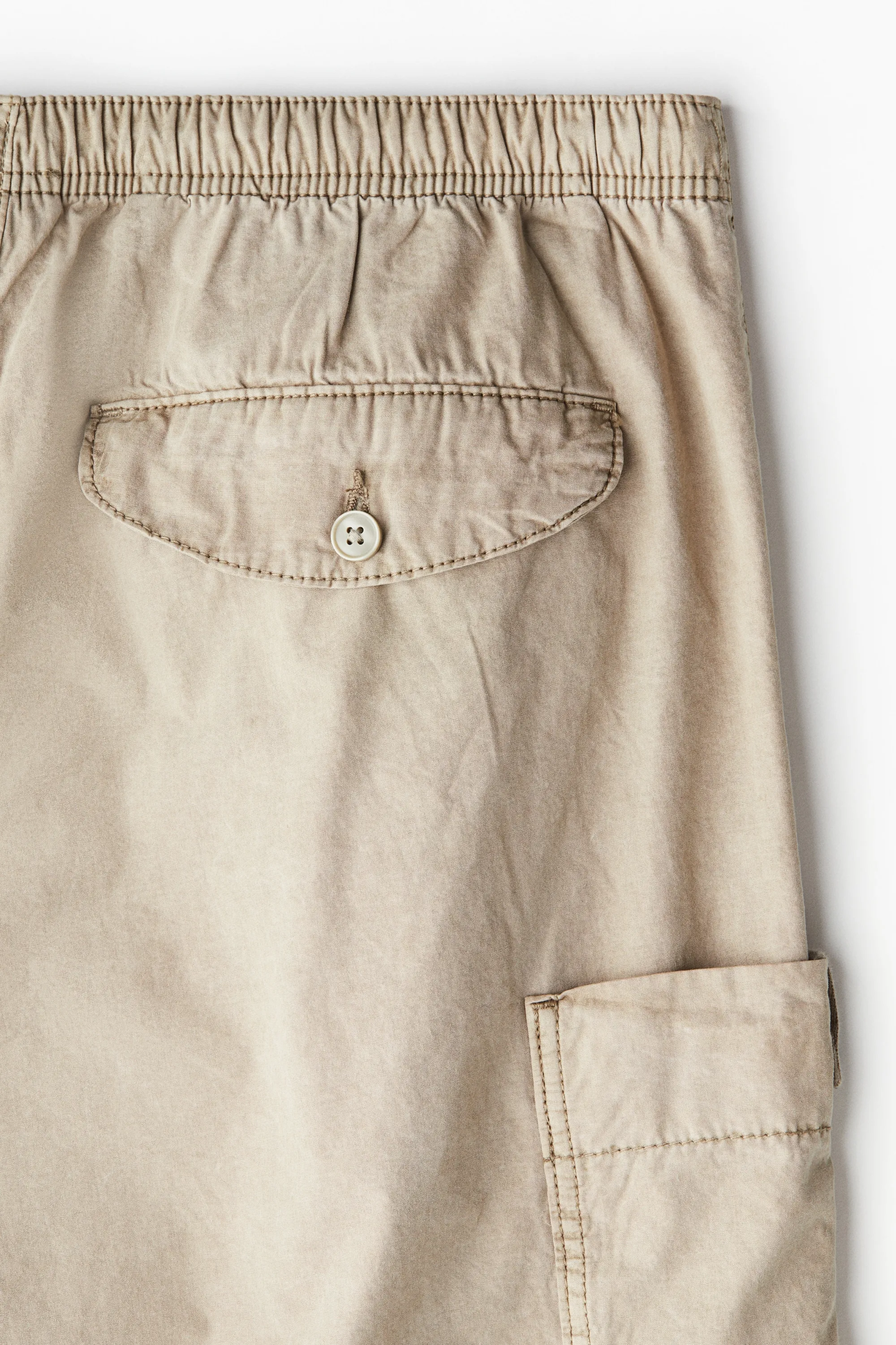Pantalon parachute Loose Fit - Beige