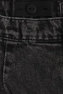 Jupe volantée en denim - Noir denim délavé — photo 2