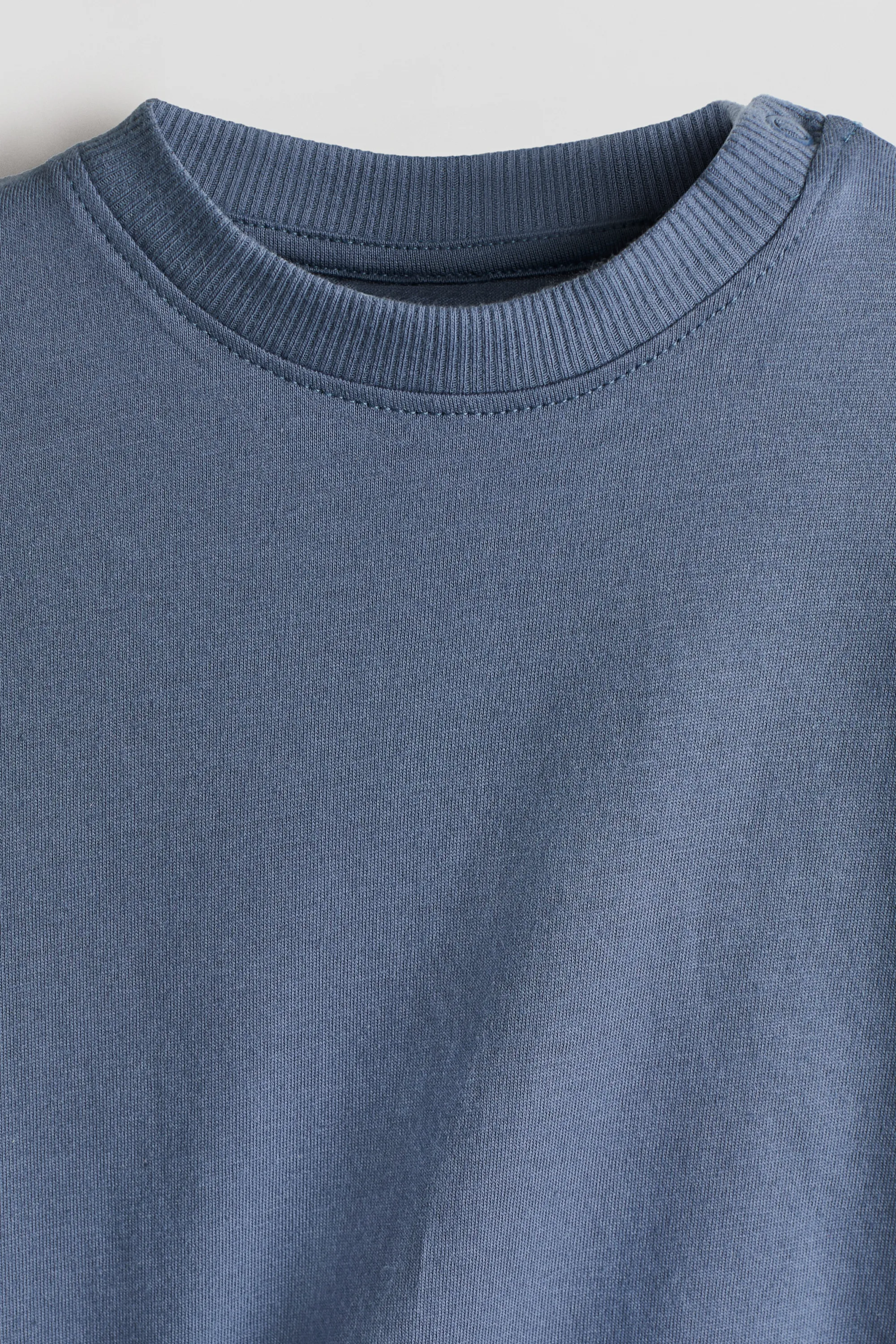 Lot de 3 T-shirts à manches longues en coton - Bleu ancien/voitures