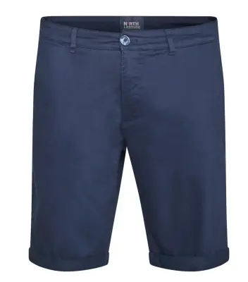 NORTH BERMUDA CHINO SHORT COTON Marine — photo 3
