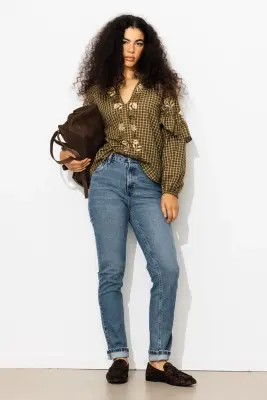 Jean slim taille mi-haute — photo 3