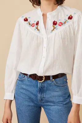 blouse varenou ecru — photo 2