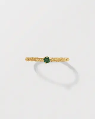 BAGUE MARIUS SERTIE - Plaqué or 3 microns — photo 2