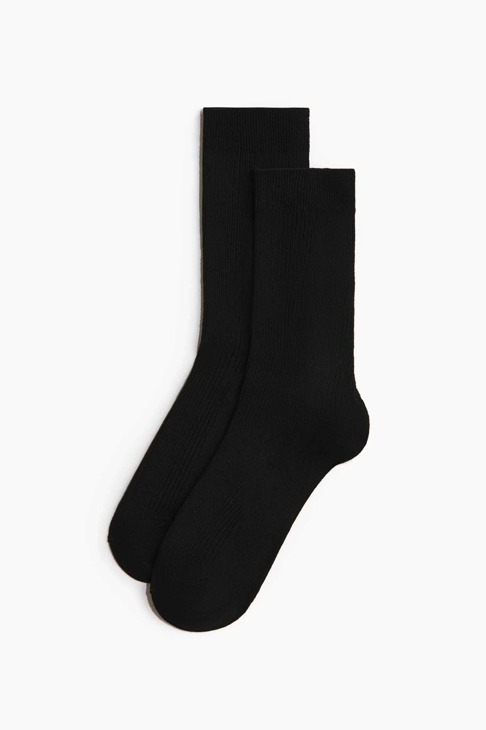 Lot de 5 paires de chaussettes en maille côtelée - Noir