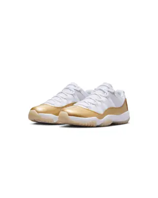W Air Jordan 11 Retro Low White Metallic Gold "Mother Day" — photo 2