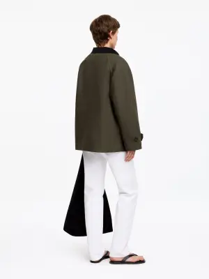Veste en coton décontractée - Vert kaki — photo 2