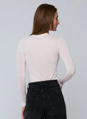 T-shirt en viscose et cachemire — photo 5