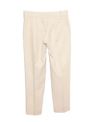 Pantalon droit en soie beige tissé Taille 42  Prix boutique 1250€ Taille 42 — photo 3