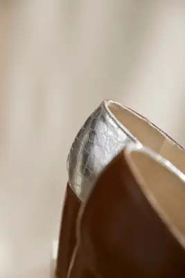 Escarpins Hesse Silver & Cognac — photo 3