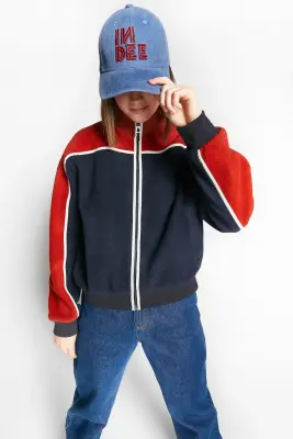 Indee – Veste polaire Waffle Navy — photo 4