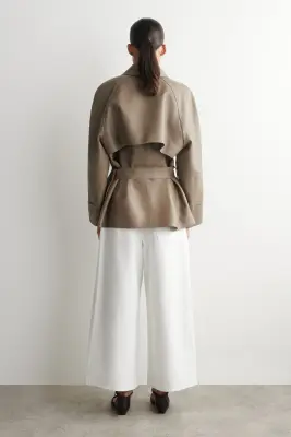 JUPE-CULOTTE EN DENIM - BLANC — photo 3