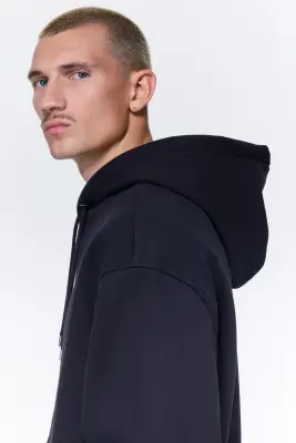 Hoodie Loose Fit - Bleu marine — photo 2