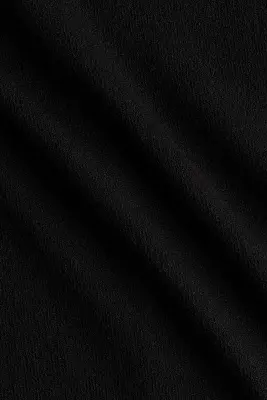Textured boat-neck top - Noir — photo 5