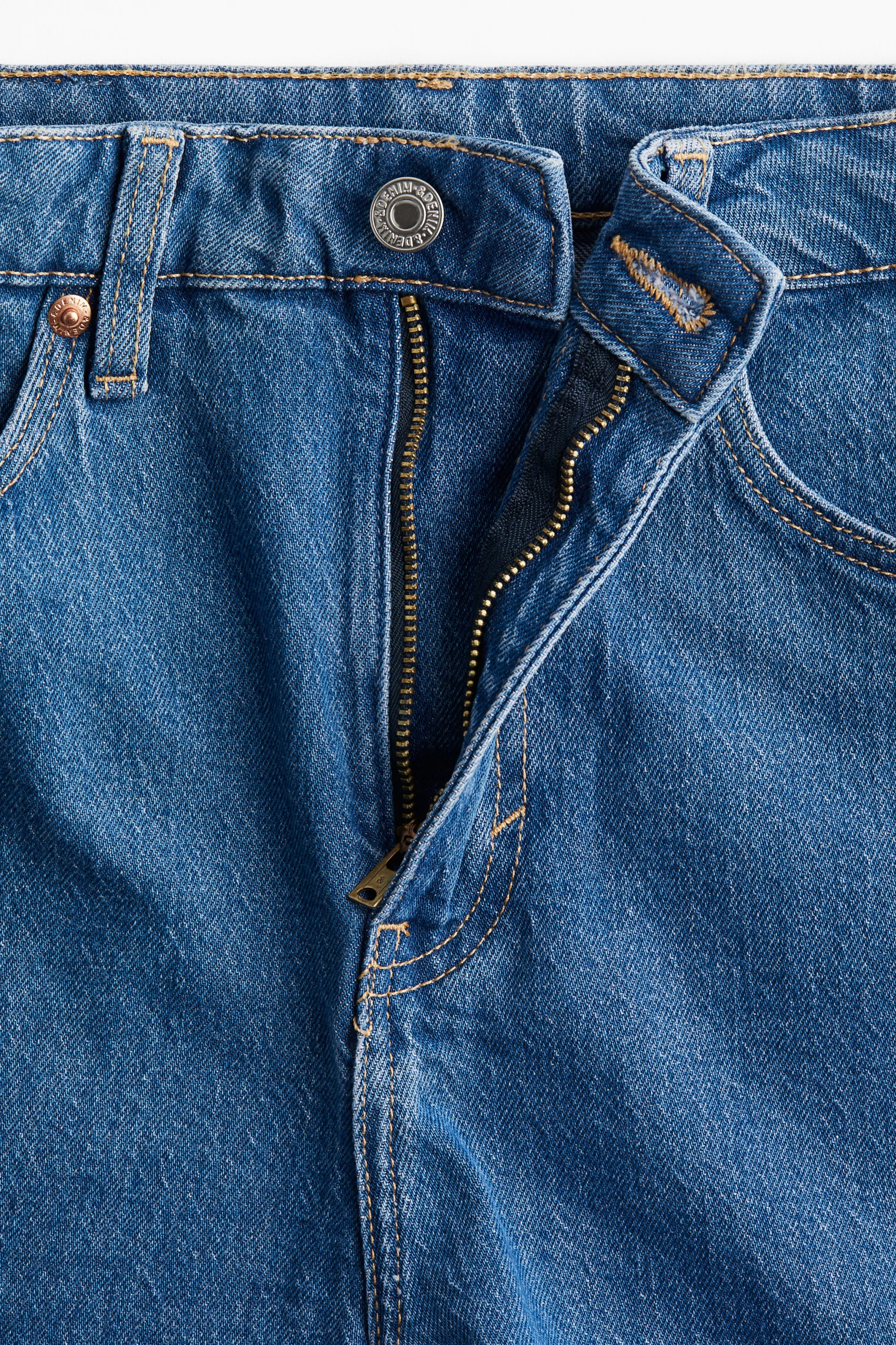 Short Mom Ultra High en denim - Bleu denim