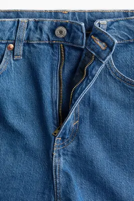 Short Mom Ultra High en denim - Bleu denim — photo 1