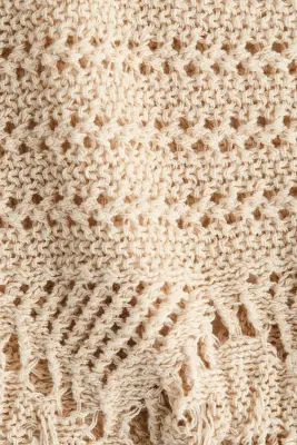 Top façon crochet - Beige ancien clair — photo 2
