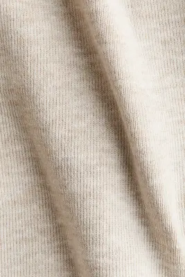 Pantalon en maille fine - Beige clair chiné — photo 3
