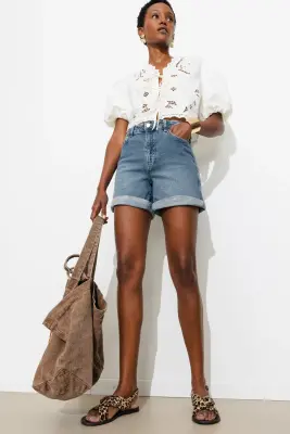 Short en toile Femme — photo 2