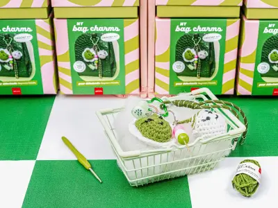 Kit crochet bag charms matcha club – La petite épicerie — photo 8