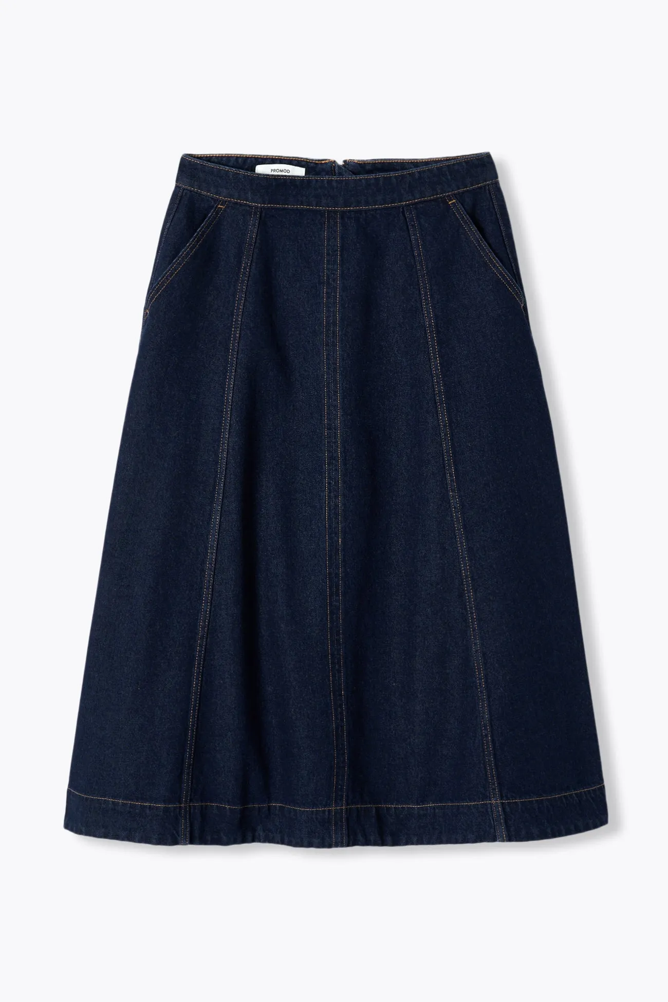 Jupe midi en jean Femme