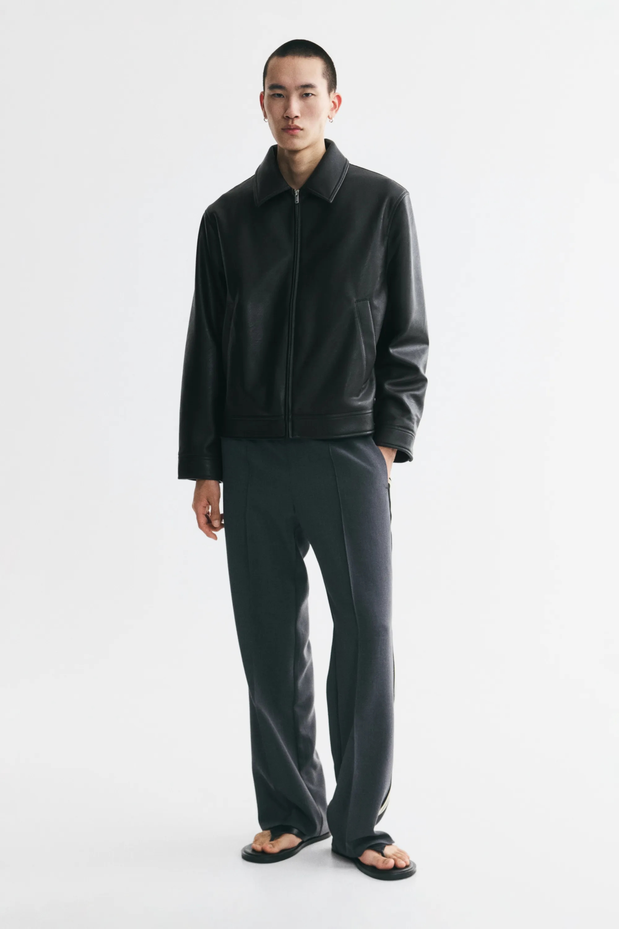 Veste avec col - Noir