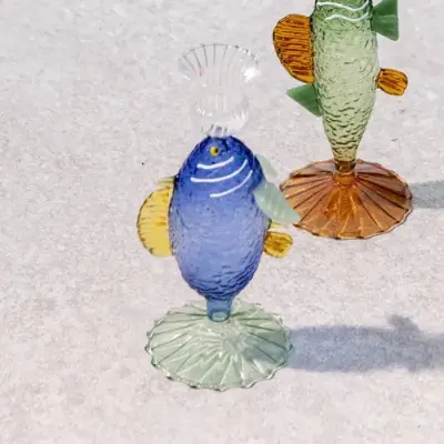 Bougeoir Poisson Bleu — photo 2